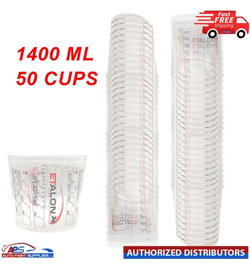 50x Paint Mixing Cups 1400ml Pack of 50
